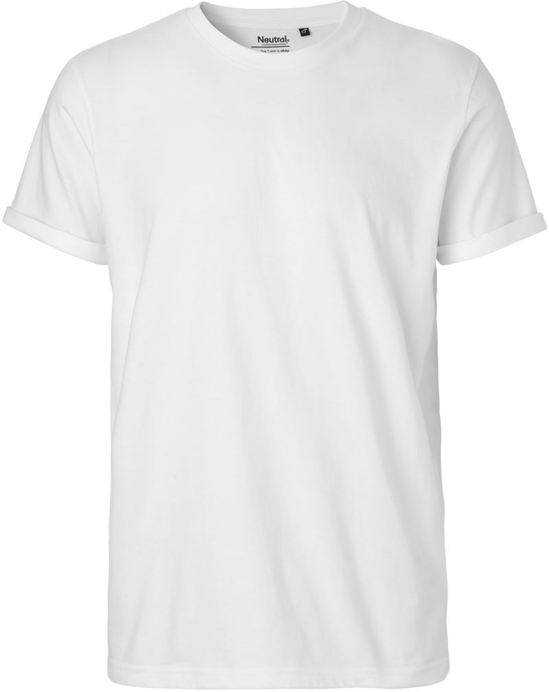 Herren Bio T-Shirt mit Umschlag Neutral | O 60012