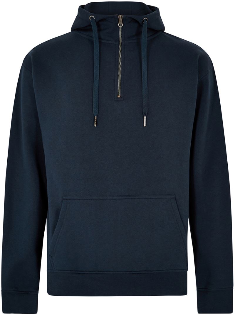 Kapuzen Sweater mit 1/4 Zip Kustom Kit | KK 336