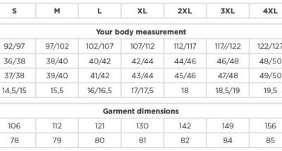 Popeline Hemd langarm Russell | 924M Grössentabelle Popeline Hemd langarm Russell | 924M Grössentabelle