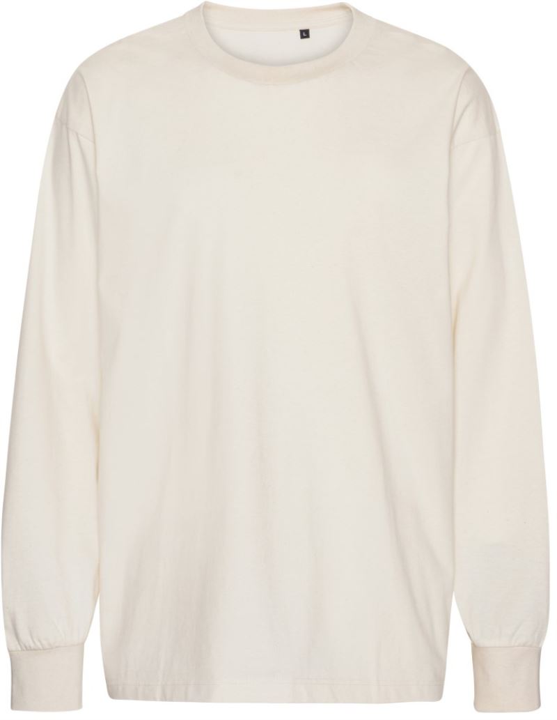 Oversize Bio IC T-Shirt langarm "Tiger" Neutral | T 60050