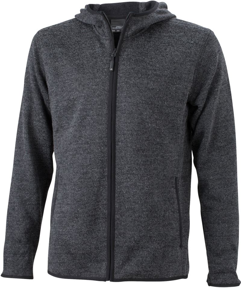 Herren Strickfleece Kapuzenjacke Daiber | JN 589 Herren Strickfleece Kapuzenjacke Daiber | JN 589