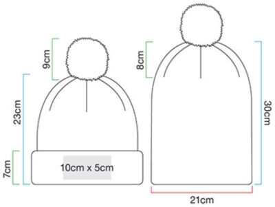 Snowstar® Beanie Beechfield | B 450 Grössentabelle