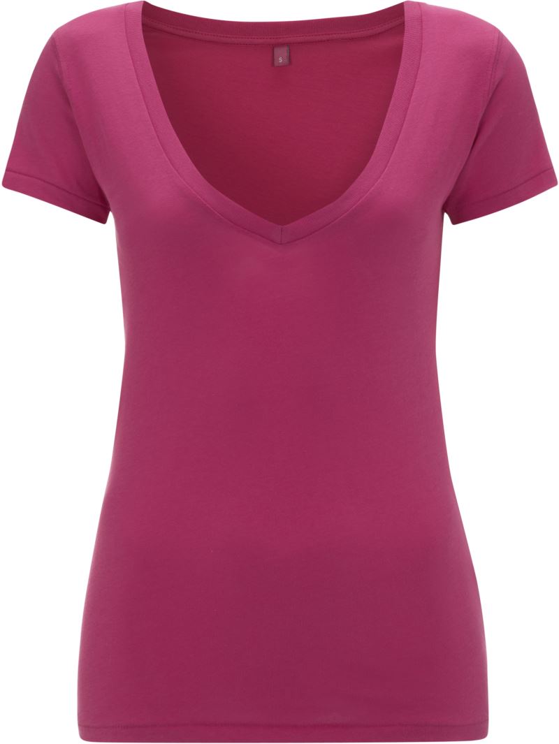 Damen Jersey V-Ausschnitt T-Shirt Continental | N40
