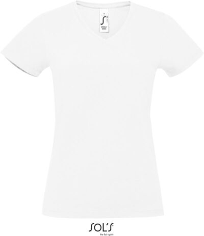Schweres Damen V-Ausschnitt T-Shirt SOL'S | Imperial V Women