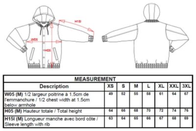 Unisex Kapuzen College Jacke "Teddy" Kariban | K 4003 Grössentabelle Unisex Kapuzen College Jacke "Teddy" Kariban | K 4003 Grössentabelle