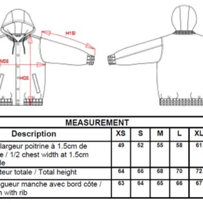 Unisex Kapuzen College Jacke "Teddy" Kariban | K 4003 Grössentabelle Unisex Kapuzen College Jacke "Teddy" Kariban | K 4003 Grössentabelle