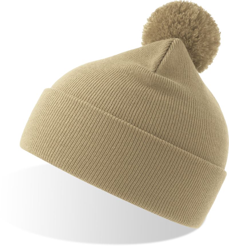 Strickmütze mit Pompon Atlantis | Wind-S Pompom