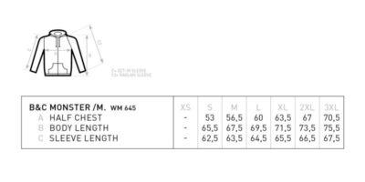 EB068995-A3FA-41DA-B5D1-EB8C8CAFBB61 Herren Kapuzen Sweatjacke B&C | Monster /men