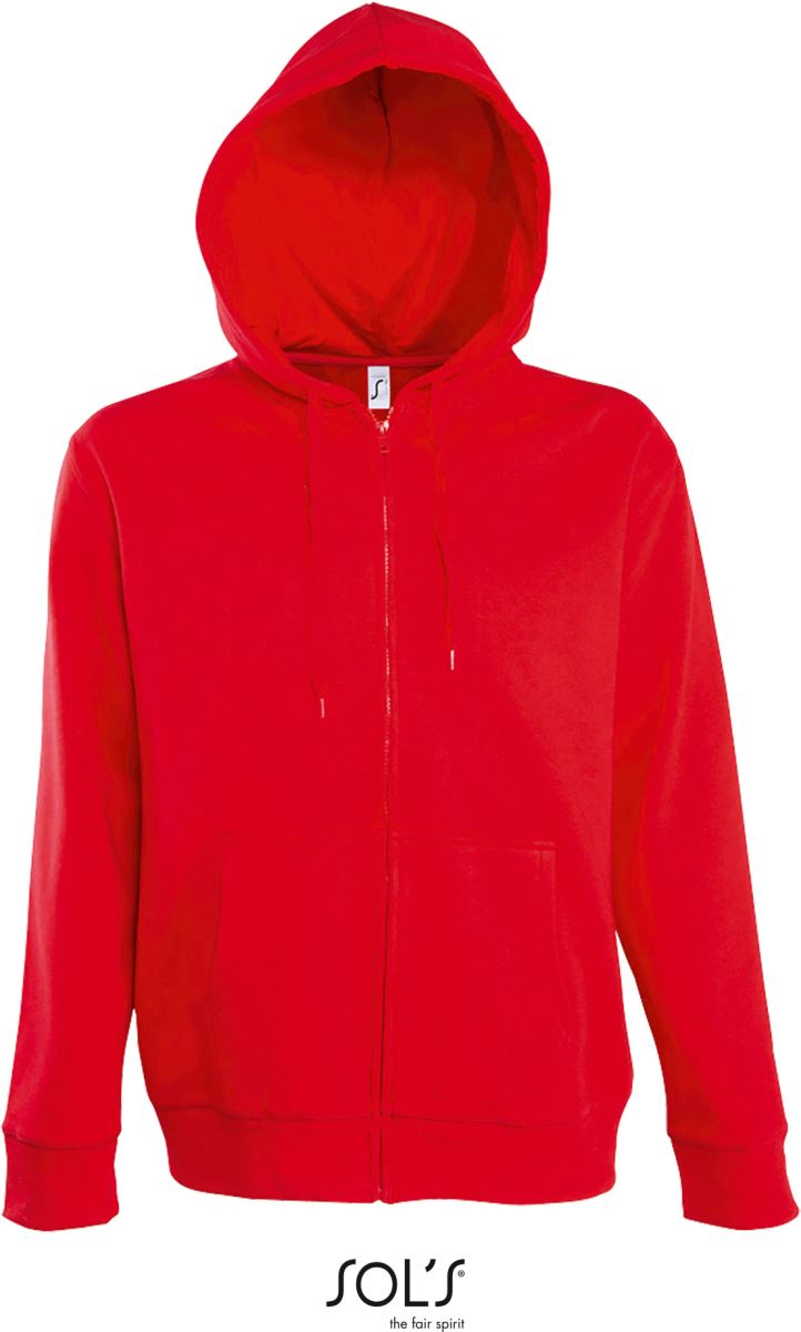 Herren Sweatjacke mit gefütterter Kapuze SOL'S | Seven Men