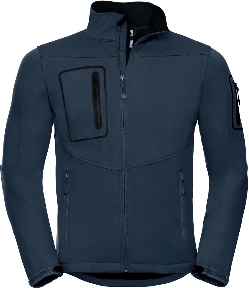 Herren 3-Lagen Sport Softshell Jacke Russell | 520M