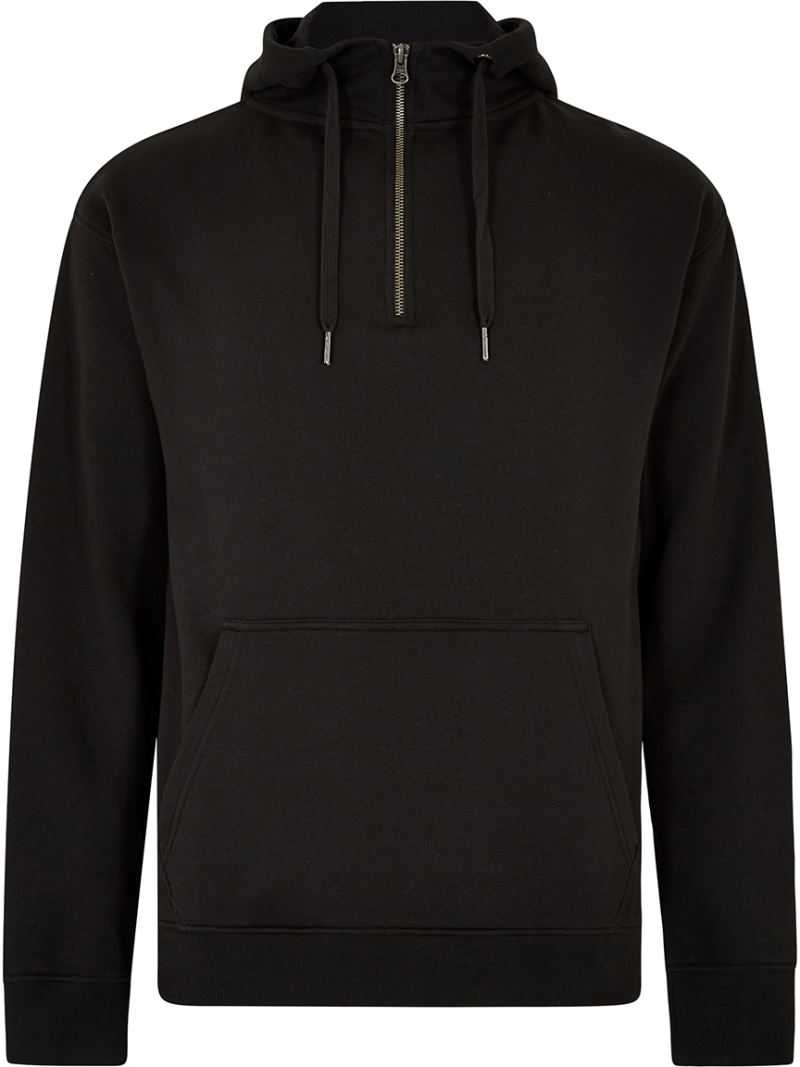 Kapuzen Sweater mit 1/4 Zip Kustom Kit | KK 336