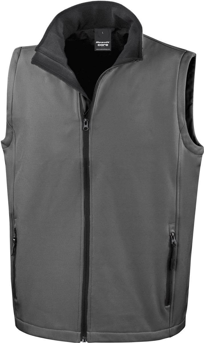 Herren 2-Lagen Softshell Gilet "Printable" Result Recyled | R 232M
