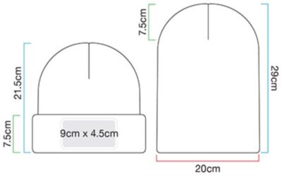 Patch Beanie Beechfield | B 445 Grössentabelle