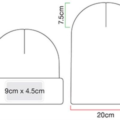 Patch Beanie Beechfield | B 445 Grössentabelle