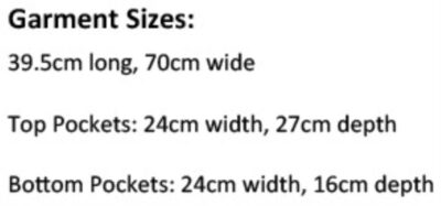 Denim Hüftschürze kurz Premier | PR 125 Grössentabelle Denim Hüftschürze kurz Premier | PR 125 Grössentabelle