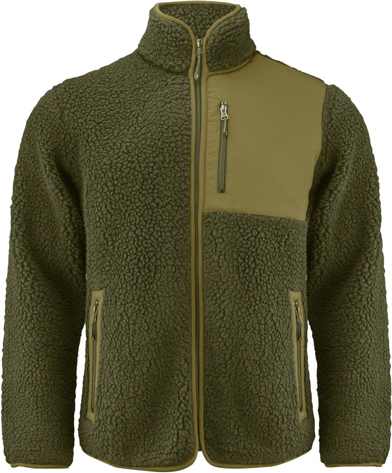 Herren Sherpa Fleece Jacke "Two-Tone" James Harvest | Kingsley Fleece Men