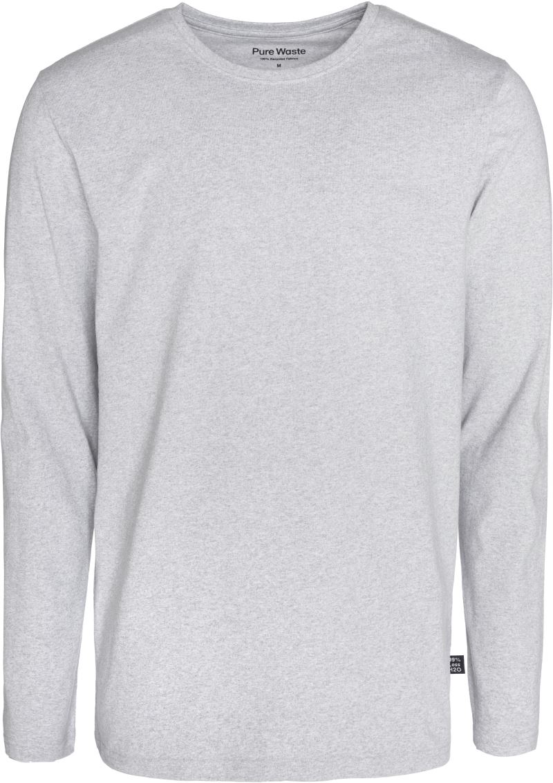 Schweres Herren T-Shirt langarm Pure Waste | LSMB