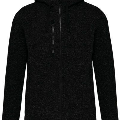 Damen Melange Kapuzen Strickfleece Jacke Kariban ProAct | PA 366 Damen Melange Kapuzen Strickfleece Jacke Kariban ProAct | PA 366