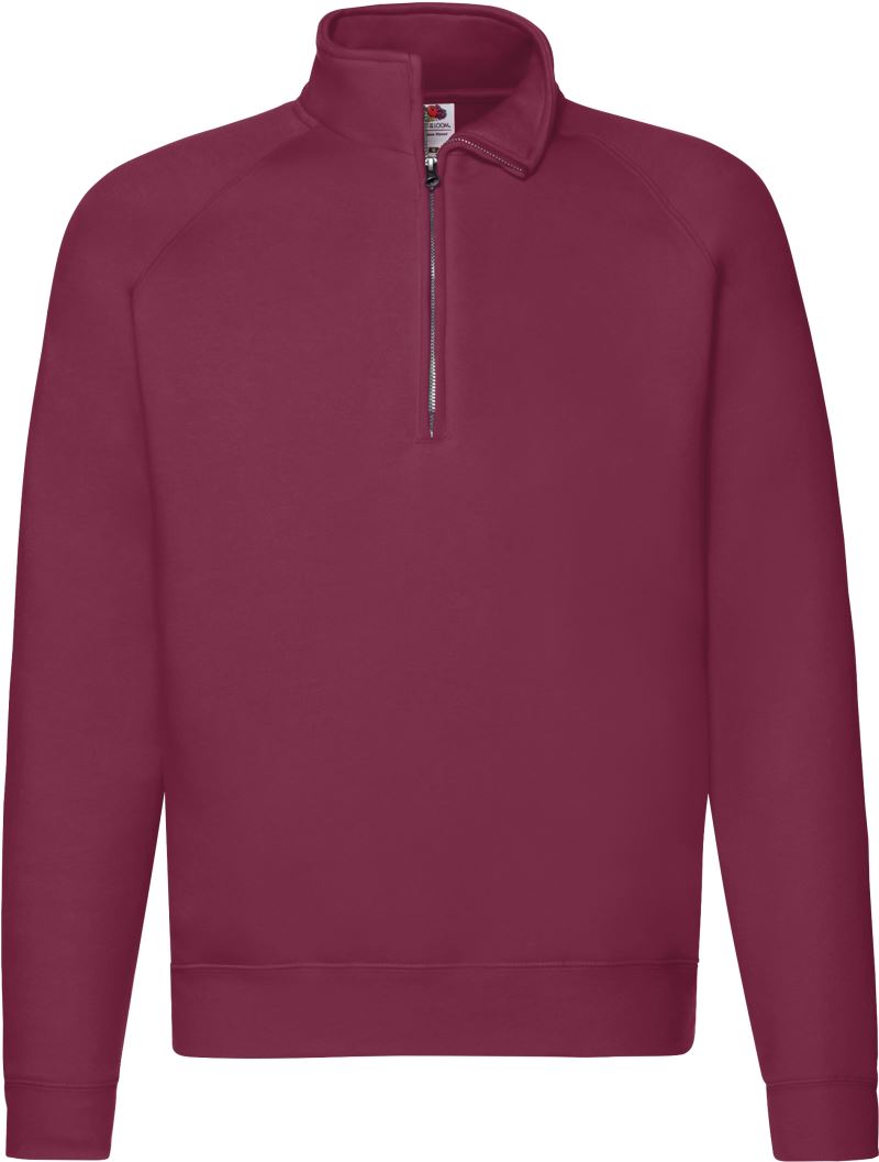 Sweater mit 1/4 Zip F.O.L. | Premium Zip Neck Sweat