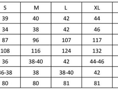 Popeline Hemd langarm "Sidehill" Premier | PR 256 Grössentabelle