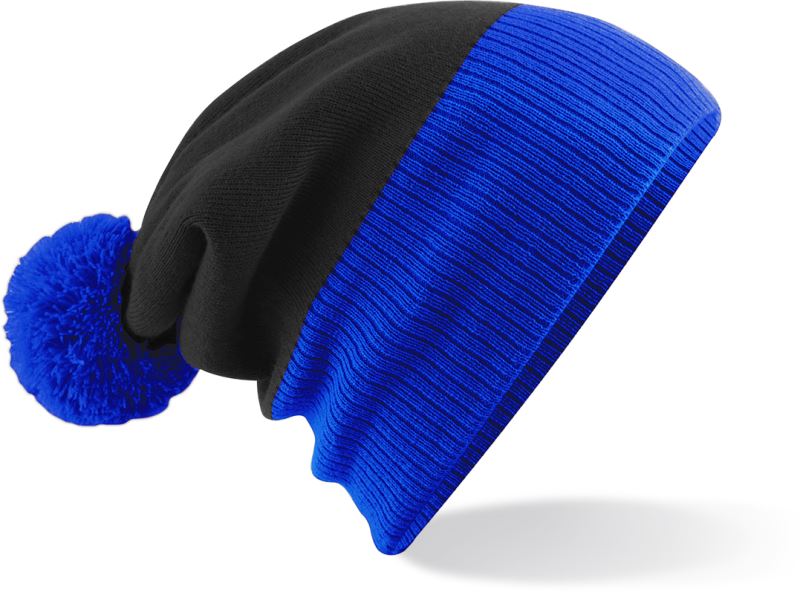 2-farbige Strickmütze mit Pompon Beechfield | B 451