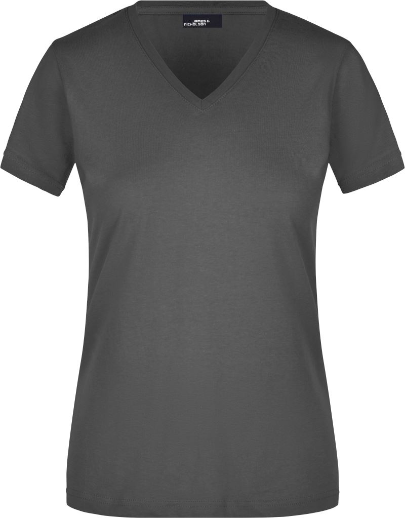 Tailliertes Damen V-Ausschnitt T-Shirt Daiber | JN 972