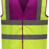 raspberry/hi vis yellow