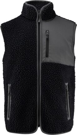 Herren Sherpa Fleece Weste "Two-Tone" James Harvest | Kingsley Fleece Vest Men
