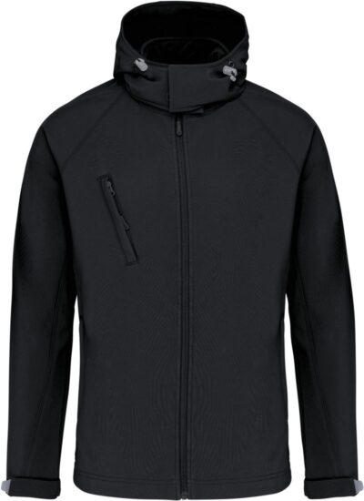 Herren 3-Lagen Kapuzen Softshell Jacke Kariban | K 413 Herren 3-Lagen Kapuzen Softshell Jacke Kariban | K 413