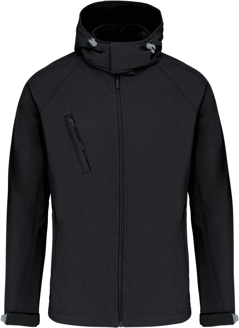 Herren 3-Lagen Kapuzen Softshell Jacke Kariban | K 413