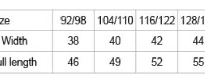 Kinder Bio Kapuzen Sweater Neutral | O 13101 Grössentabelle Kinder Bio Kapuzen Sweater Neutral | O 13101 Grössentabelle