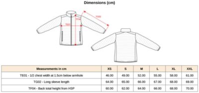 Leichte Damen Steppjacke Kariban | K 6121 Grössentabelle Leichte Damen Steppjacke Kariban | K 6121 Grössentabelle