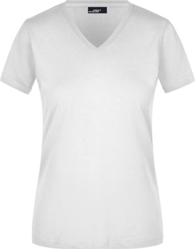Tailliertes Damen V-Ausschnitt T-Shirt Daiber | JN 972