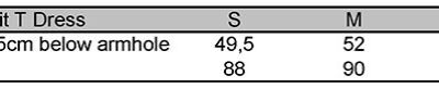 T-Shirt Kleid Mantis | M 99 Grössentabelle T-Shirt Kleid Mantis | M 99 Grössentabelle