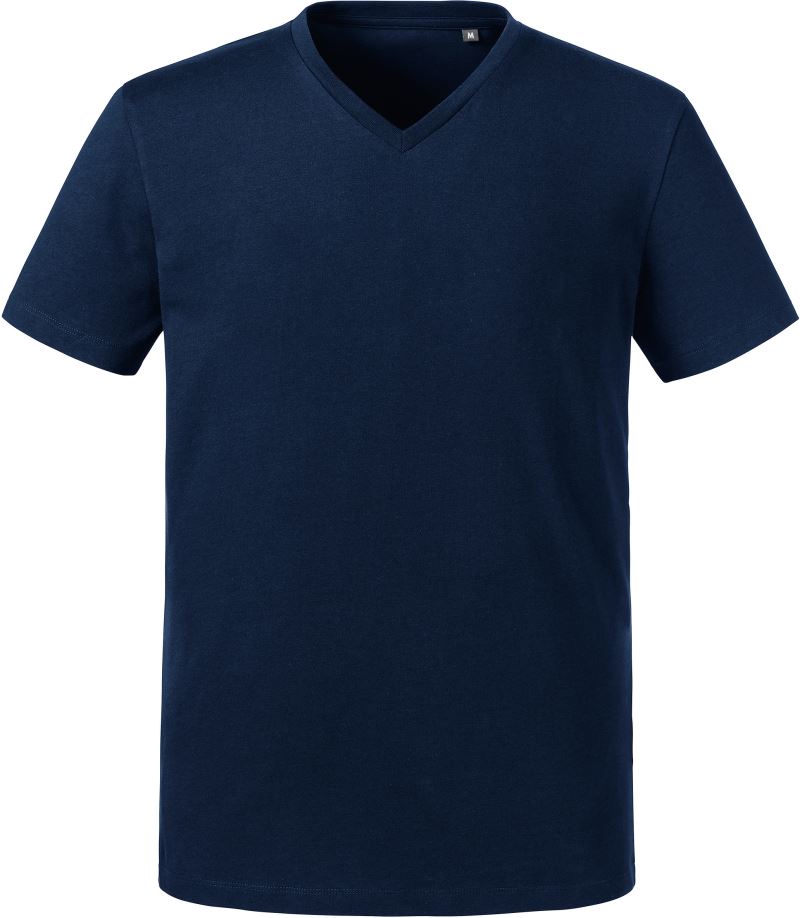 Herren Bio V-Ausschnitt T-Shirt Russell | 103M
