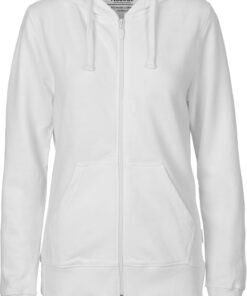 Damen Bio Kapuzen Sweatjacke Neutral | O 83301