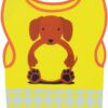 hi vis yellow/dog