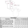 Hemd kurzarm bügelfrei Kariban | K 539 Grössentabelle