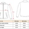 Kinder Microfleece Jacke Kariban | K 920 Grössentabelle
