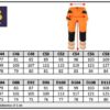 Stretch Sicherheitshose ProJob | 6570 Waistpant Stretch (84-120) Grössentabelle