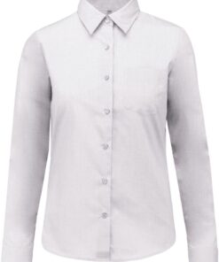 Popeline Bluse "Jessica" langarm Kariban | K 549