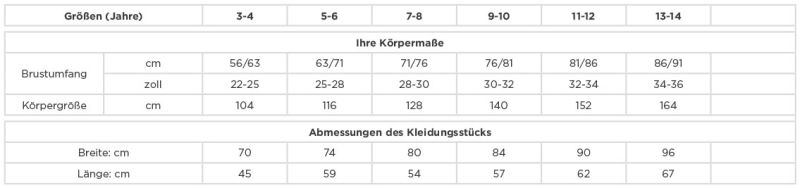 Kinder Raglan Sweater Russell Athletic | 271B Grössentabelle