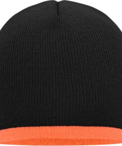 Strick Beanie mit Kontraststreifen Daiber | MB 7584