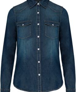 Denim Bluse langarm Kariban | K 518