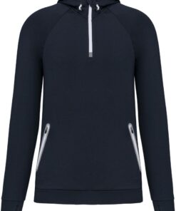 Kapuzen Sport Sweatshirt mit 1/4 Zip Kariban ProAct | PA 360