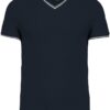 Herren Piqué V-Ausschnitt T-Shirt Kariban | K 374