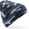 Strickmütze mit Umschlag "Camo" Beechfield | B 419