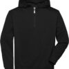 Bio Workwear Kapuzen Sweater mit "1/4" Zip Daiber | JN 839
