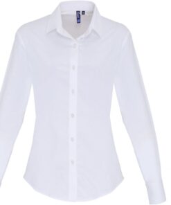 Popeline Stretch Bluse langarm Premier | PR 344