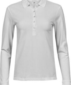 Damen Luxus Stretch Piqué Polo langarm Tee Jays | TJ 146